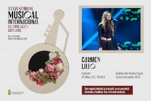 El concierto de Carmen Lillo programado el próximo vienes se aplaza al 9 de marzo