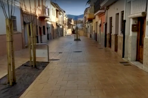 L’Alcúdia de Crespins finalitza les obres de remodelació integral del carrer Cervantes