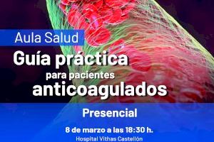 El Hospital Vithas Castellón organiza un Aula Salud con una “Guía práctica para pacientes anticoagulados”