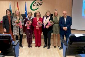 CSIF distingue a cuatro funcionarias de Justicia por el Día Internacional de la Mujer en reconocimiento a todo el colectivo