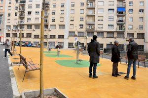 Acaba la reurbanización de la plaza de Benissaidó de Alcoy a falta de las nuevas luminarias