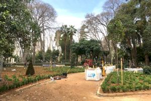 Així llueix el nou jardí del Parc Ribalta de Castelló sense la creu