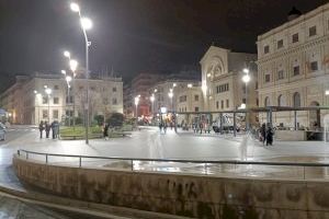 Alicante renueva el 85% del alumbrado con led y estrena luminarias en la plaza de la Montanyeta, Caso Antiguo y Bailén