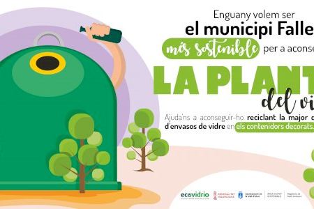 Ecovidrio y el Ayuntamiento de La Vall d’Uixó fomentan el reciclado de envases de vidrio durante las Fallas 2023