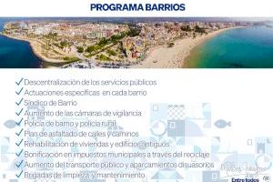 Marcos Zaragoza propone revitalizar todas las zonas de Villajoyosa y designar un Síndico de Barrio
