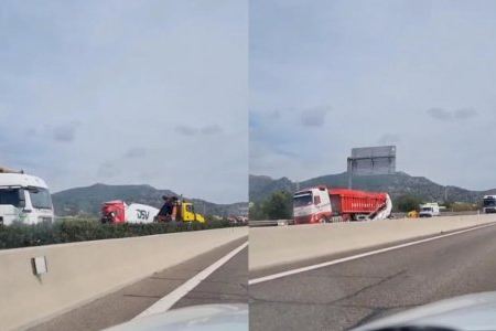 Un accident múltiple causa diversos quilòmetres d'embós en l'A-7 a Puçol
