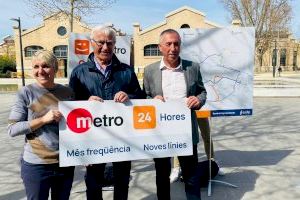 Compromís propone ampliar la red de Metrovalència y garantizar un servicio 24 horas los fines de semana