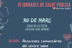 Oliva organitza el proper 30 de març una nova jornada de salut pública