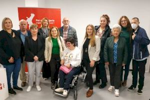 El PSOE de San Vicente aborda con la diputada en Les Corts, Laura Soler, la inclusión laboral de personas con diversidad funcional