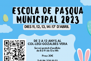 Oberta la preinscripció per a l’escoleta de Pasqua 2023 de Xàtiva