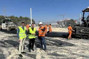 La Nucía asfalta el nuevo acceso a la Ciutat Esportiva y Colegio Muixara