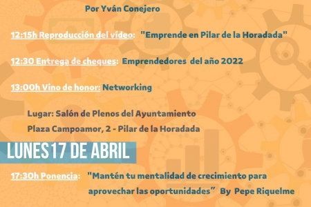 La séptima edición de las Jornadas para Emprendedores de Pilar de la Horadada entregarán 50.000 euros en ayudas