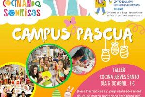 El Campus de Pascua 'Cocinando sonrisas' de Alicante vuelve esta Semana Santa en el Cerca