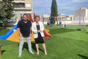 Albatera presenta la remodelación de la nueva zona infantil del Parque Unión Musical La Aurora
