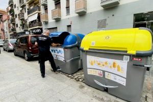 València és la gran ciutat del país que més recicla en el contenidor groc i blau per segon any consecutiu