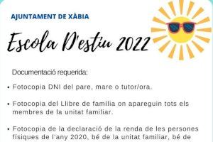 El Ayuntamiento de Xàbia vuelve a ofertar escoleta infantil gratuita este verano
