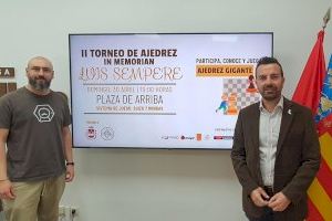 La Plaza de Arriba será escenario el próximo 30 de abril de la segunda edición del Torneo de Ajedrez ‘Luis Sempere’