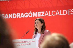 Sandra Gómez reivindica un liderazgo que mire a València y la defienda