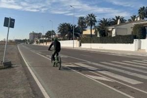 Las obras de la avenida Mediterrània de Burriana no plantean levantar las aceras hasta septiembre