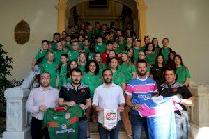 El Ayuntamiento de Sagunto recibe al Auxerrois Rugby Club