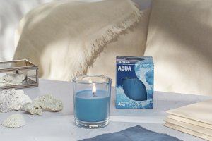 La nueva vela perfumada Aqua se suma a la familia de ambientadores de Mercadona
