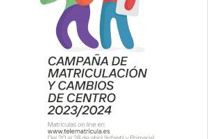 La campaña de matriculación del curso 2023/2024 arranca este jueves 20 de abril