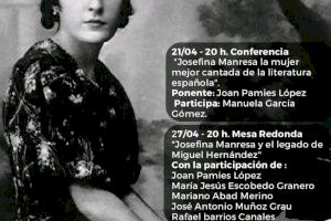 Las I Jornadas Josefina Manera se celebran los días 21 y 27 de abril en La Lonja