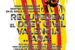 Juristes Valencians convoca una concentración el 25A para evitar “nuevas Almansas”, recuperar el derecho civil y una financiación justa