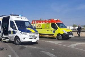 Un ciclista greu en ser atropellat per un camió en la carretera de Castelló a Almassora