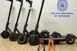 Robo en Benidorm: ocho detenidos por sustraer más de 10 patinetes eléctricos