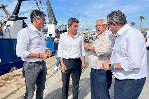 Mazón anuncia exención de tasas portuarias y créditos exprés para que el sector de la pesca pueda hacer frente a la crisis