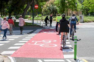 València àmplia la seua xarxa ciclista amb una nova connexió al carrer del Nou d’Octubre