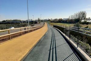 La Generalitat adjudica las obras de la pasarela ciclopeatonal sobre la V-21 entre la Pobla de Farnals y la playa