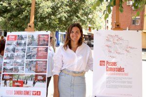 Sandra Gómez anuncia "paseos comerciales" con aceras más anchas para potenciar los comercios de barrio