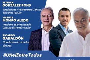González Pons y Vicente Mompo visitarán Utiel el próximo sábado