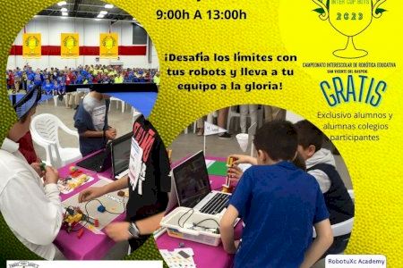 El pabellón Ginés Alenda acogerá el 20 de mayo el 2º Campeonato Interescolar de Robótica Educativa, INTERCUP BOT 2023