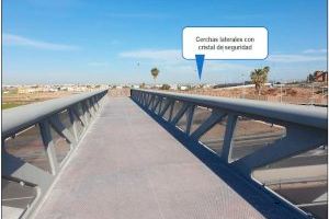 Mitma pone en servicio la pasarela peatonal sobre la carretera V-21 entre Alboraya y Port Saplaya