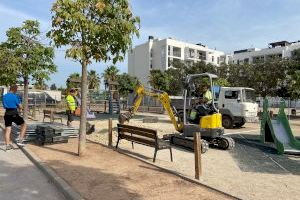 Comienzan las obras de renovación del parque de la Plaza Tomás y Valiente de Massamagrell