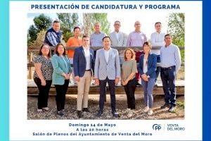 El PP de Venta del Moro presentará su candidatura a las municipales el próximo domingo 14 de mayo