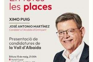Ximo Puig presenta les candidatures locals del PSPV-PSOE en la Vall d’Albaida