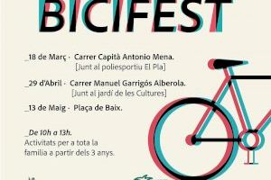 El Bicifest llega a la Plaça de Baix este sábado con circuitos, talleres y actividades infantiles para promover el uso de la bicicleta