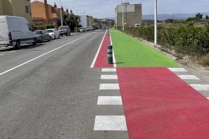 Llíria crea un nuevo carril bici urbano en la calle Censals