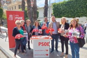 Rafa Simó estrena la campaña a pie de calle en el Grau de Castelló involucrando a la gente en el proyecto social de Ximo Puig