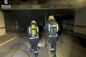 Dos incendis afecten el pàrquing subterrani de la Vall d'Uixó i un habitatge de Borriana