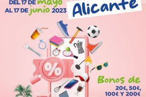 La nueva campaña de Bono Consumo Alicante inicia su venta este miércoles con el Bono Senior presencial y el jueves on line con el Bono joven