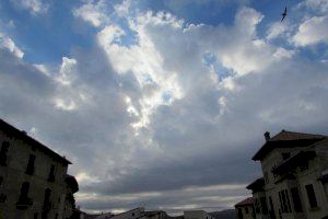 Temperaturas en descenso en un miércoles nuboso en la Comunitat Valenciana