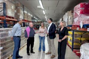 Marta Barrachina duplicarà l'ajuda econòmica de la Diputació al Banc d'Aliments i col·laborarà en equipament i recursos