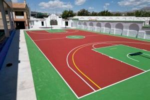Finalizan las obras de mejora de la pista de baloncesto de La Magdalena