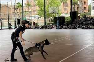 Petrer cierra el curso del Agente Tutor con una exhibición de las unidades caninas de la Policía Nacional y La Policía Local de Pinoso