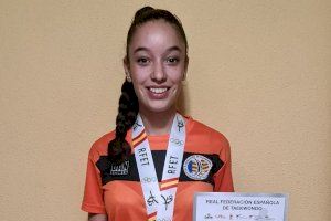 Lucía Carrillo, de la Escuela Municipal de Taekwondo de Alcàsser, se proclama subcampeona de España